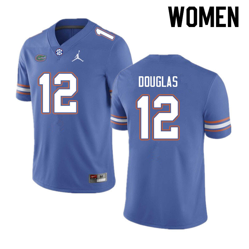 Women #12 Caleb Douglas Florida Gators College Football Jerseys Sale-Royal - Click Image to Close